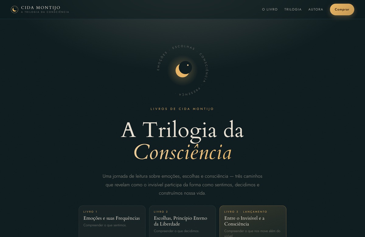 Página inicial do site cidamontijo.com.br, criado pela Link Software
